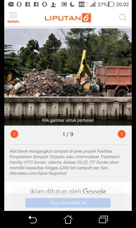FOTO: Proyek Pengolahan Sampah ITF Sunter Mangkrak