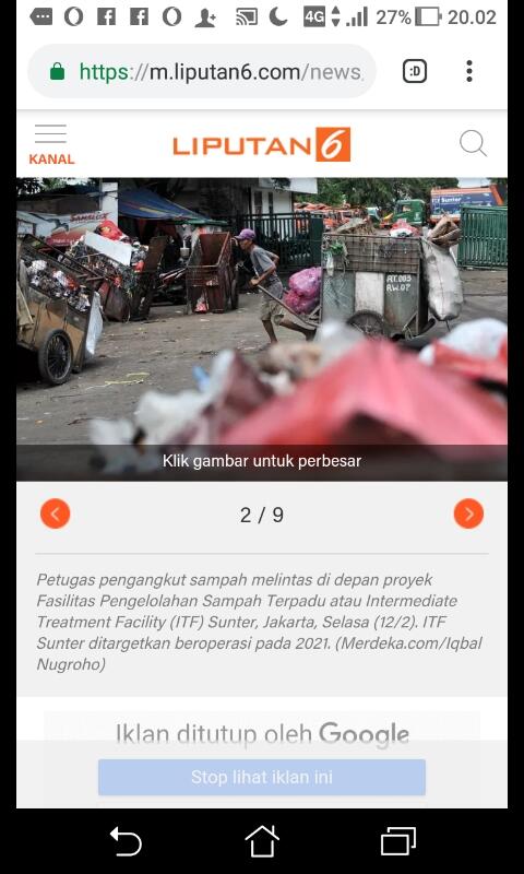 FOTO: Proyek Pengolahan Sampah ITF Sunter Mangkrak