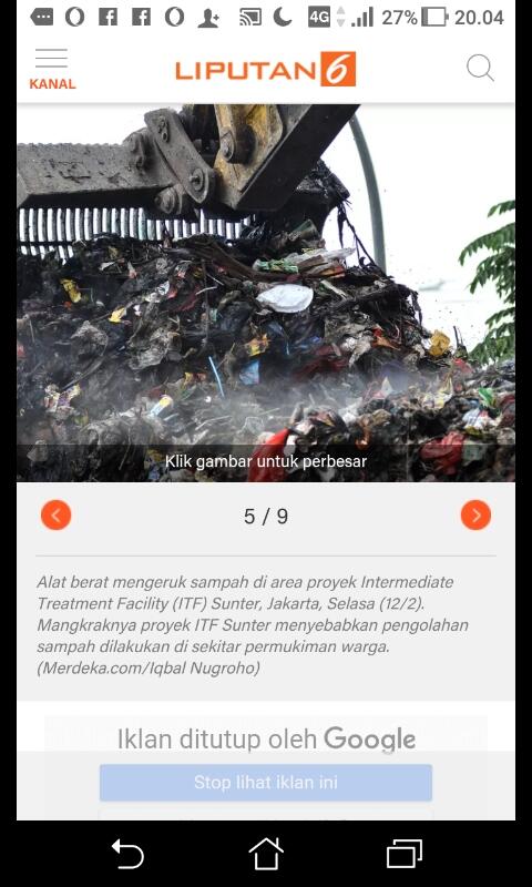 FOTO: Proyek Pengolahan Sampah ITF Sunter Mangkrak
