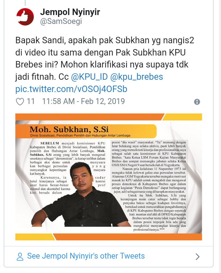 Petani Bawang yang Curhat ke Sandi Disebut Komisioner KPU, Ini Penjelasannya