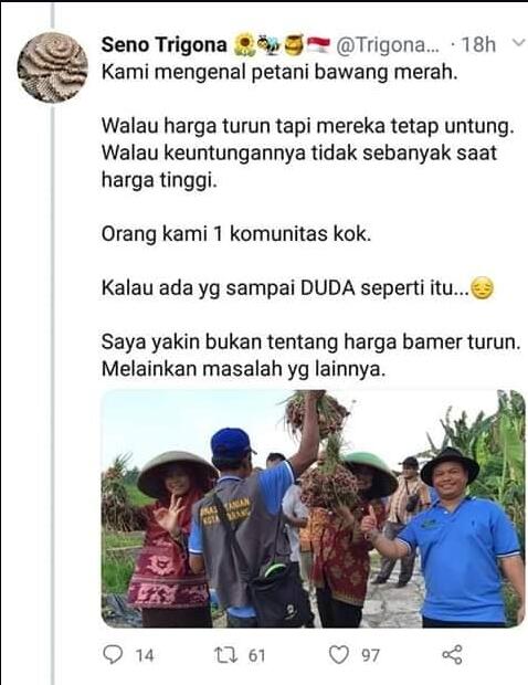 Soal Petani yang Curhat ke Sandi, TKN: Sudah Kuduga Ada Sandiwara