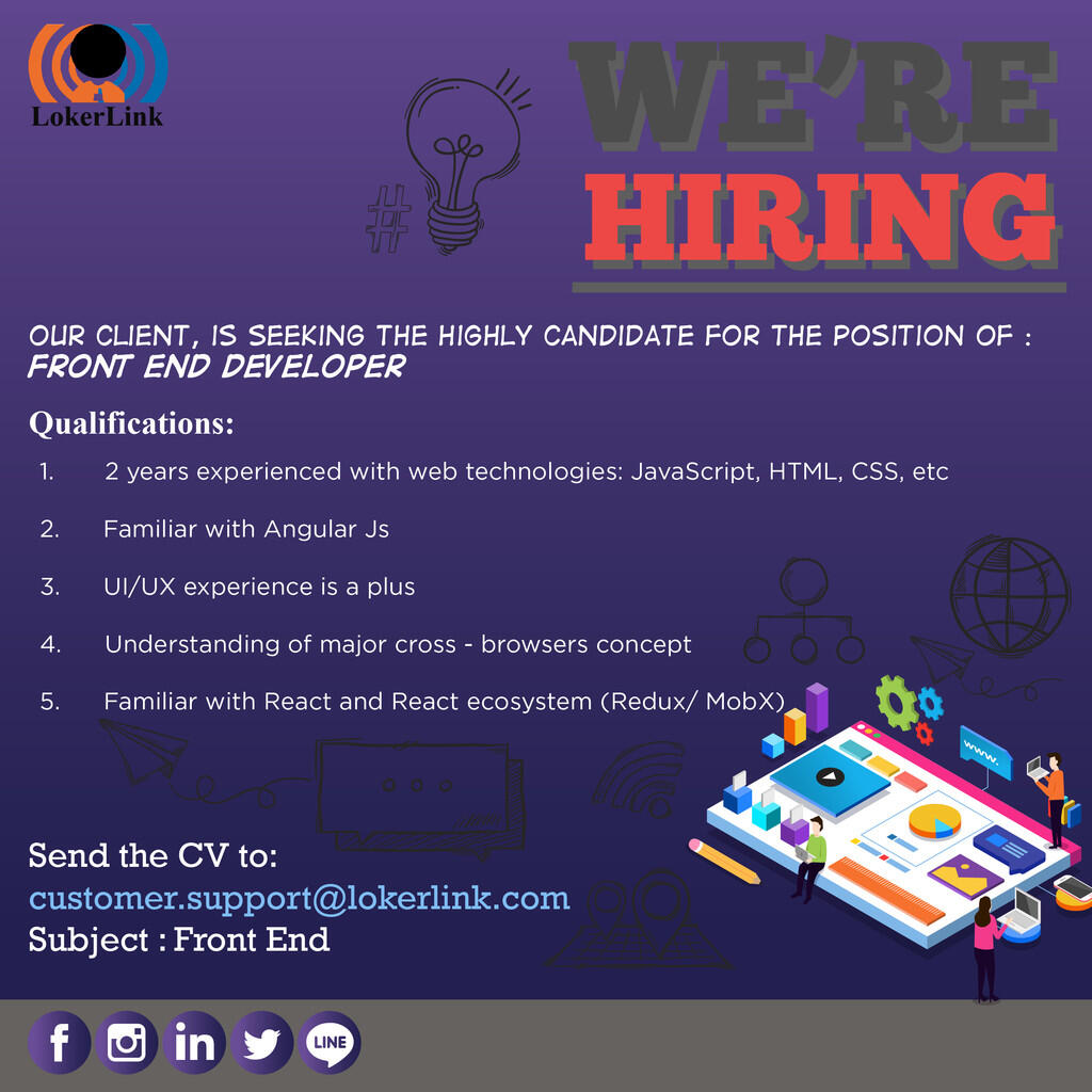 WE'RE HIRING! 4 positions below in Jakarta!