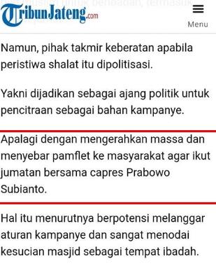 Bpn Tak Ada Yang Bisa Halangi Prabowo Salat Jumat Kaskus