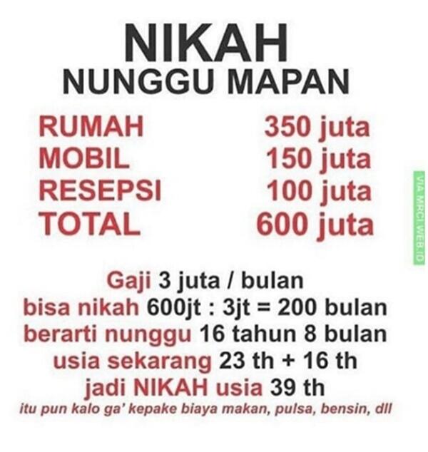 CURHATAN PRIA TENTANG BIAYA NIKAH, NO 7 KOCAK.