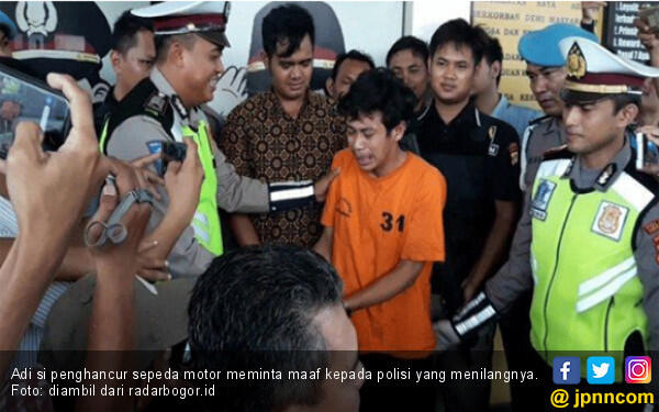 Psikolog Cek Kejiwaan Adi si Penghancur Sepeda Motor