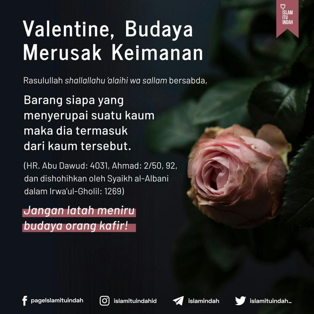 Setiap Februari, banyak remaja Indonesia yang beragama Islam ikut perayaan Valentine