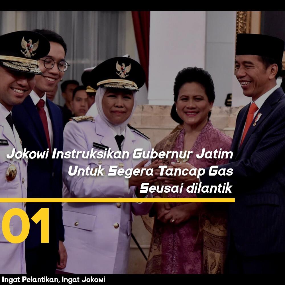 Pesan Jokowi untuk Khofifah-Emil: Langsung Tancap Gas untuk Jatim