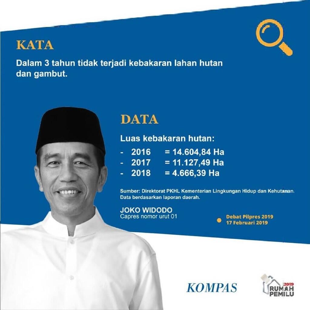 Jokowi Mengaku 3 Tahun Tidak Ada Kebakaran Hutan, Ini Faktanya