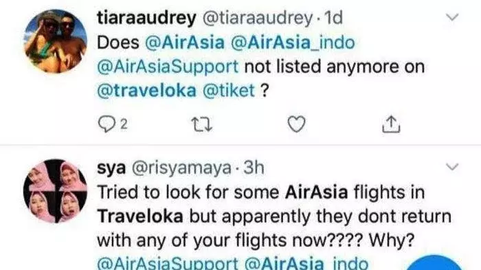 Penjelasan AirAsia Terkait 'Menghilangnya' Tiket dari Traveloka, Tiket.com Dkk