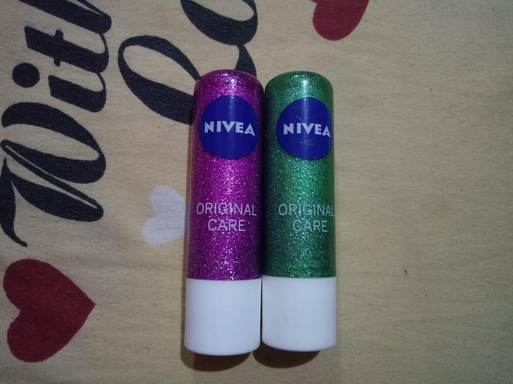 Review Nivea Original Lip Care Sparkle Pack