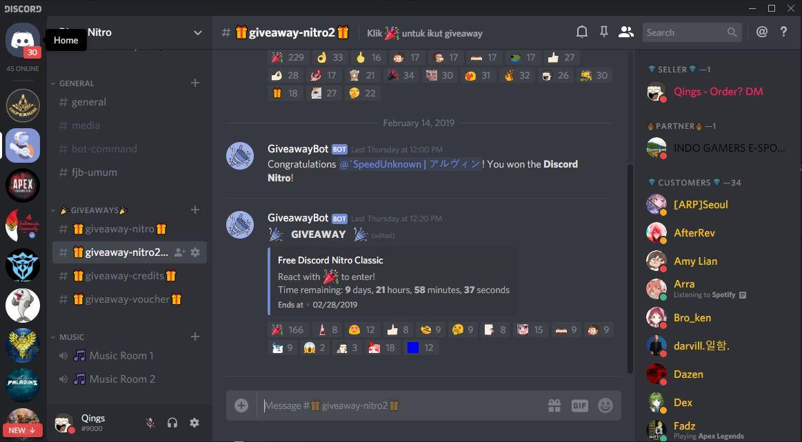 Discord Nitro bot. Дискорд нитро инвентарь. Giveaway bot discord.