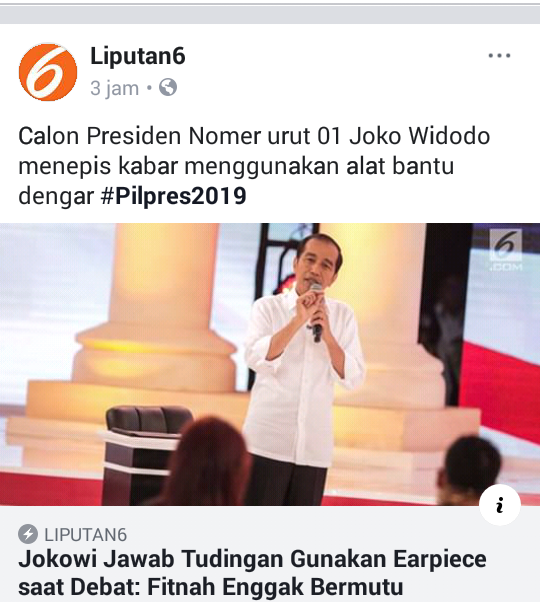 Sandiaga Tak Yakin Jokowi Gunakan Earpiece Saat Debat dengan Prabowo