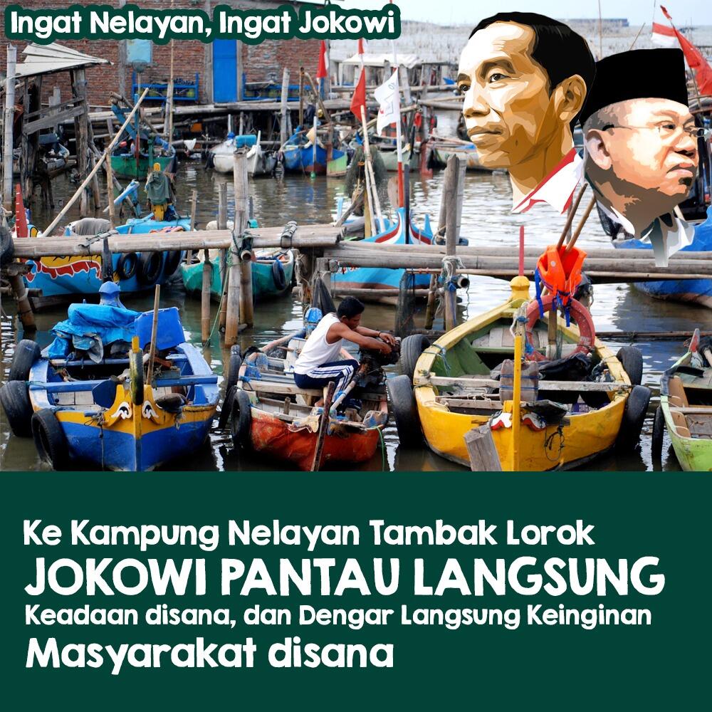 Tengah Malam Kunjungi Kampung Nelayan Pakai Kemaja Putih, Jokowi Dikira