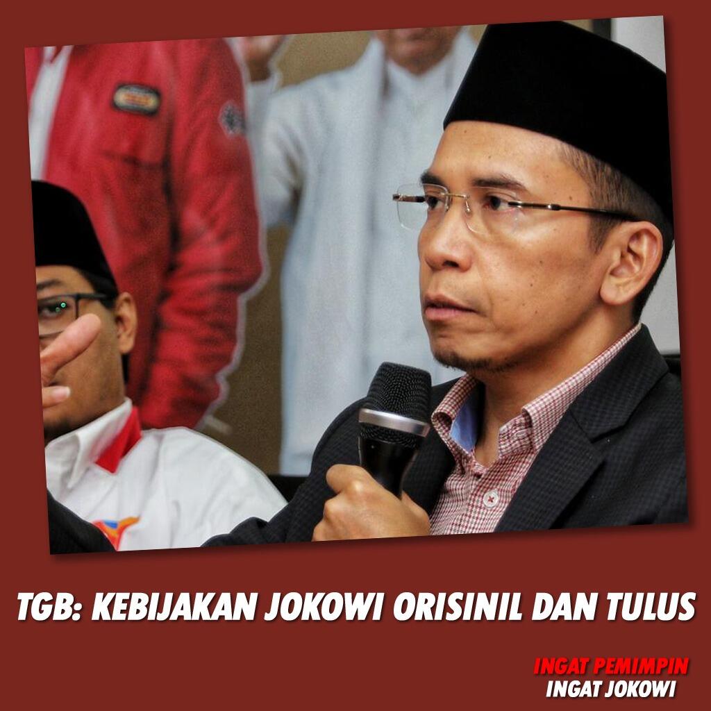 Debat Ibarat MotoGP, TGB Sebut Jokowi Menyalip di Tikungan