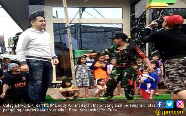 Viral Caleg PDIP Senam di Atas Gelaran Sajadah