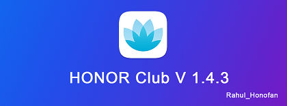 &#91;Update&#93; HONOR Club Version 1.4.3