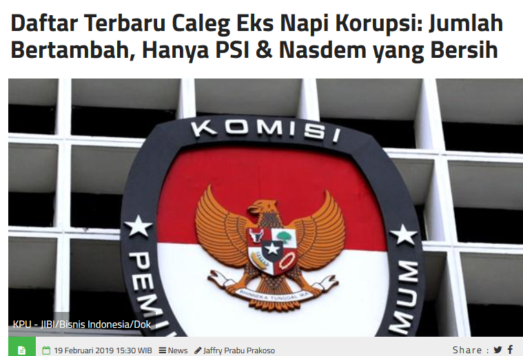 IKHTIAR CIPTAKAN POLITIK BERSIH