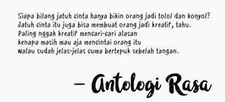 Mabuk Asmara dalam Antologi Rasa