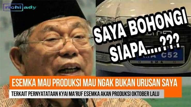 Ma'ruf: Ulama & Santri Tak Dukung Jokowi Ya Innalillahi Wainnailaihi Rojiun