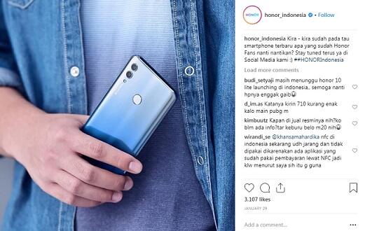 HONOR 10 Lite Smartphone Gradient Warna Paling Cool