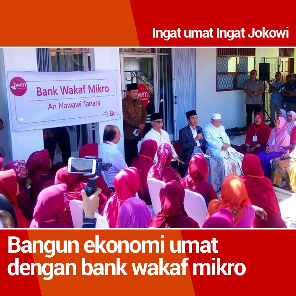 Buat Bank Wakaf Mikro cara Ma’ruf Amin bangun ekonomi umat