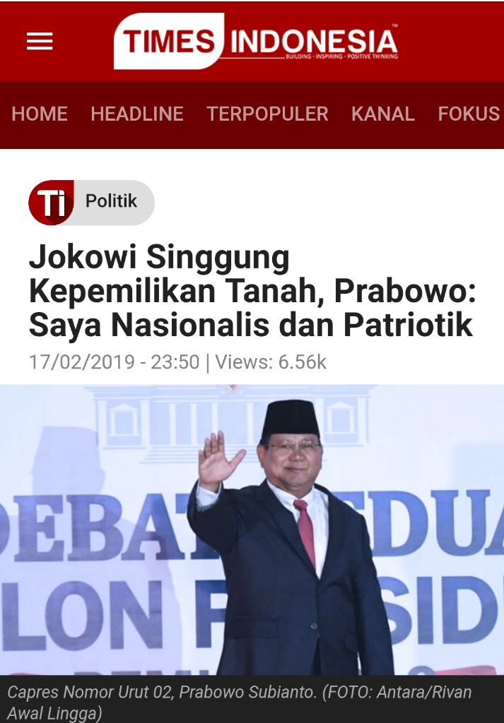 Prabowo Ditantang Kembalikan Tanah Sebelum 17 April, Buat Kubu Jokowi Juga