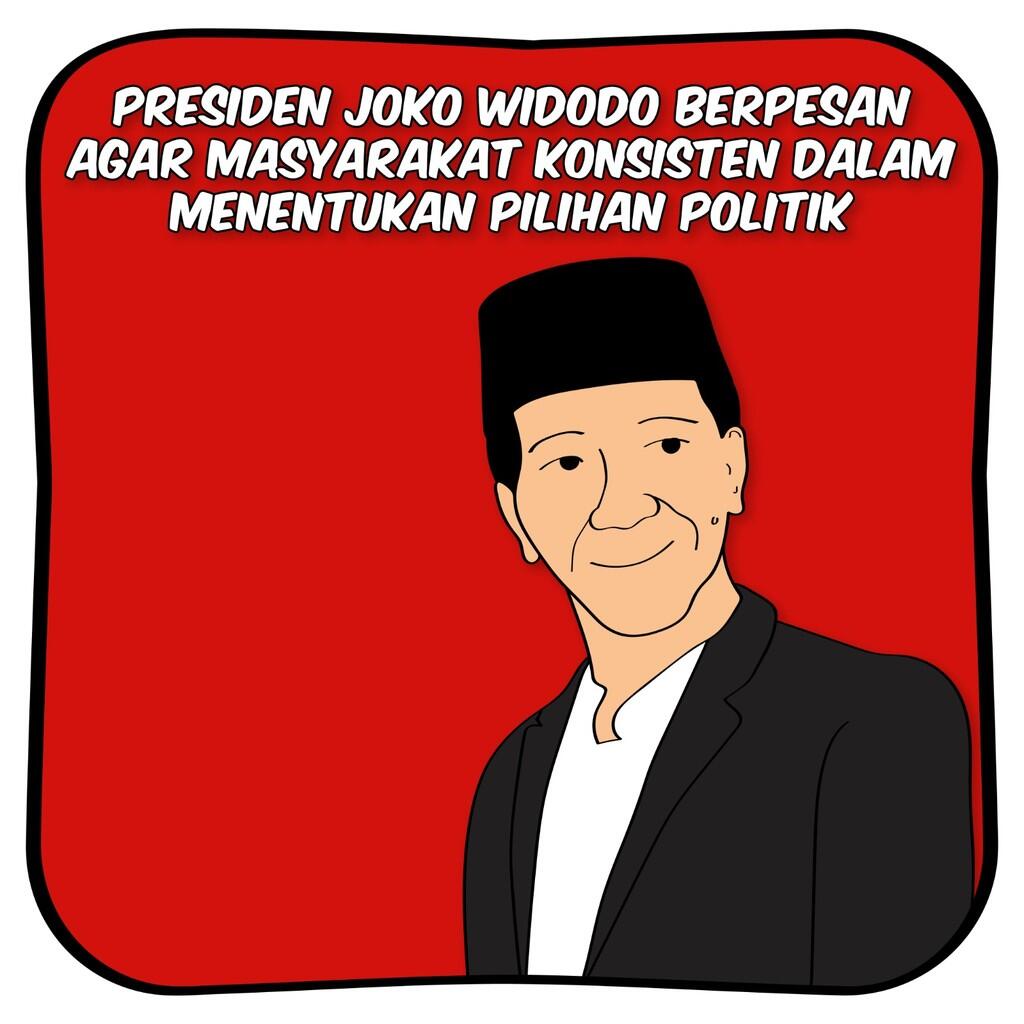 Jokowi Berpesan Masyarakat Konsisten Menentukan Pilihan Politik, Jangan...