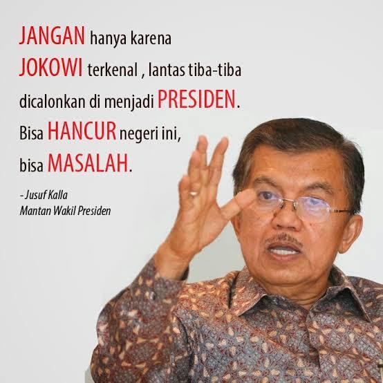 Nyanyian Jusuf Kalla..