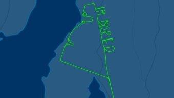 Gambaran di Flight Radar Seorang Pilot Gabut