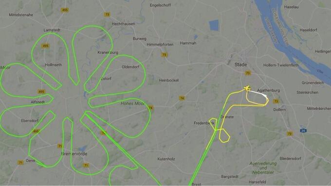 Gambaran di Flight Radar Seorang Pilot Gabut