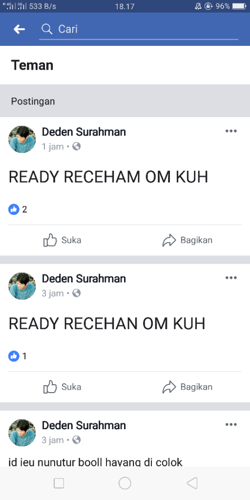 Penipu online Kembali Beraksi Asal Garut - Deden Surahman