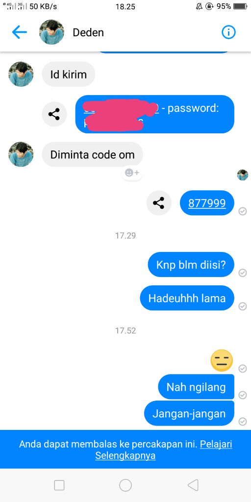 Penipu online Kembali Beraksi Asal Garut - Deden Surahman