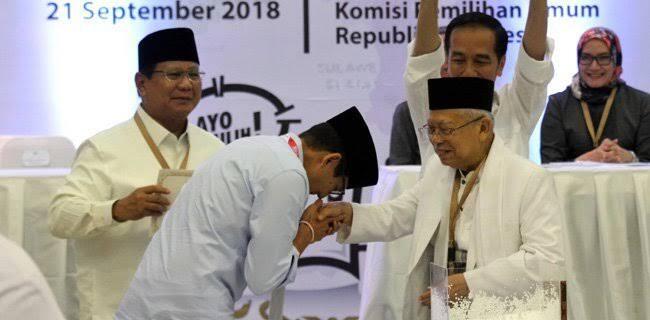 Sandi Dilema Hadapi Ma'ruf di Debat Ketiga: Beliau Seperti Keluarga