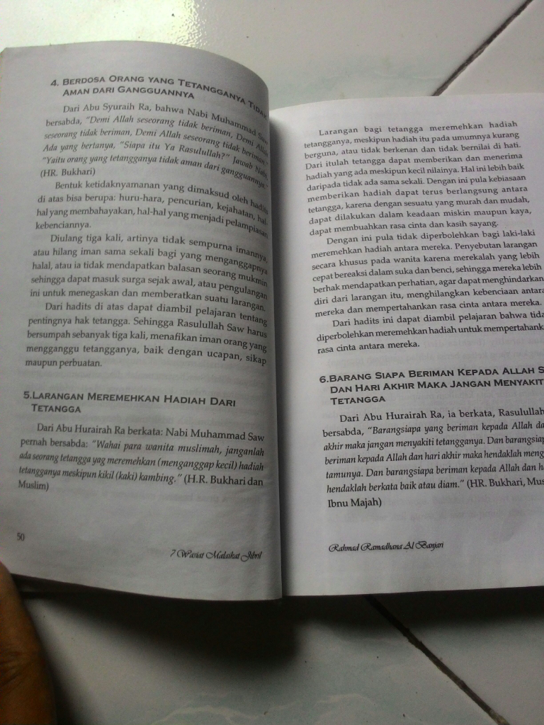 Review Buku 7 Wasiat Malaikat Jibril