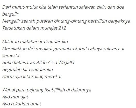 Kritik terhadap 'Puisi Munajat 212' Neno Warisman