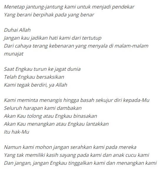 Kritik terhadap 'Puisi Munajat 212' Neno Warisman