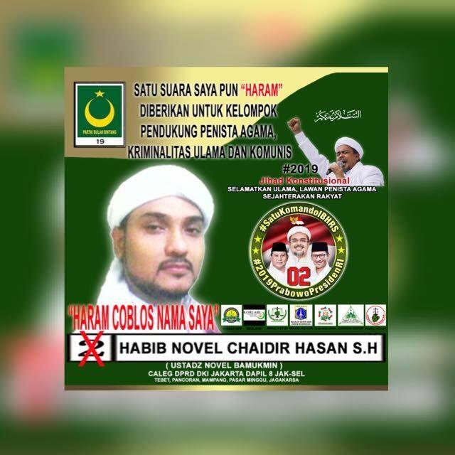 'Haram Coblos Novel Bamukmin di Pemilu!'