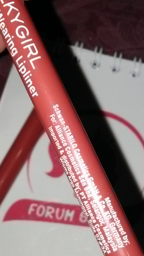 &#91;review&#93; Silky Girl Long Wearing Lipliner 02-Mauve