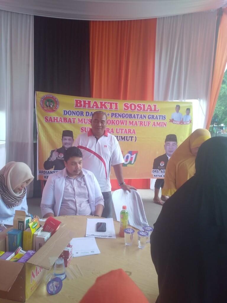 Sahabat Muslim Jokowi-Amin Gelar Bakti Sosial dan Temu Warga Medan