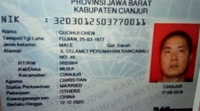 Menaker Anggap e-KTP yang Dimiliki TKA China di Cianjur Hoaks
