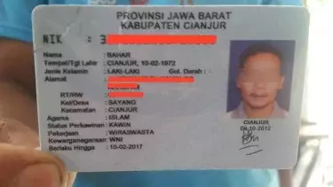 NIK E-KTP Warga China yang Viral Atas Nama Bahar