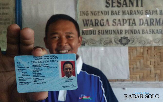 Puluhan Warga Wonogiri Kini Tak Kosongkan Kolom Agama di E-KTP