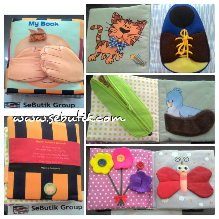 Buku Bantal Bayi Buku Kain Edukatif Group A
