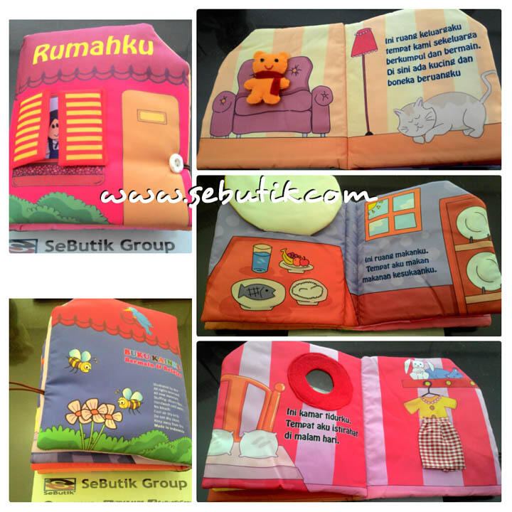 Buku Bantal Bayi Buku Kain Edukatif Group A