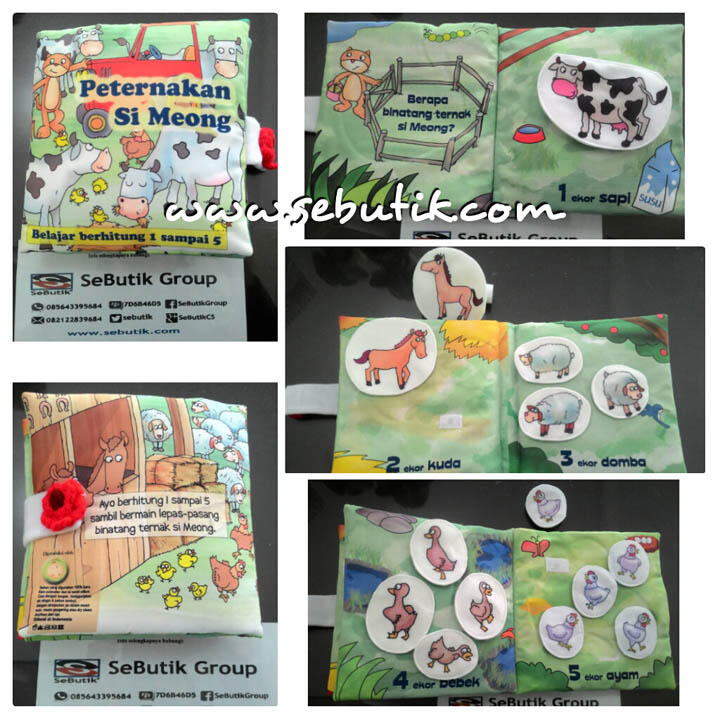 Buku Bantal Bayi Buku Kain Edukatif Group A