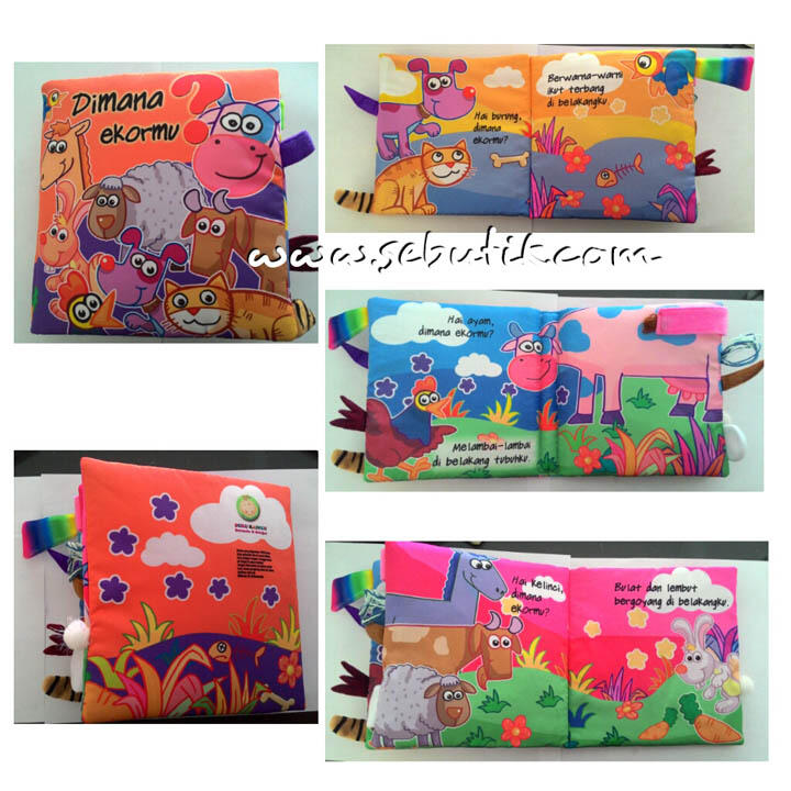 Buku Bantal Bayi Buku Kain Edukatif Group A