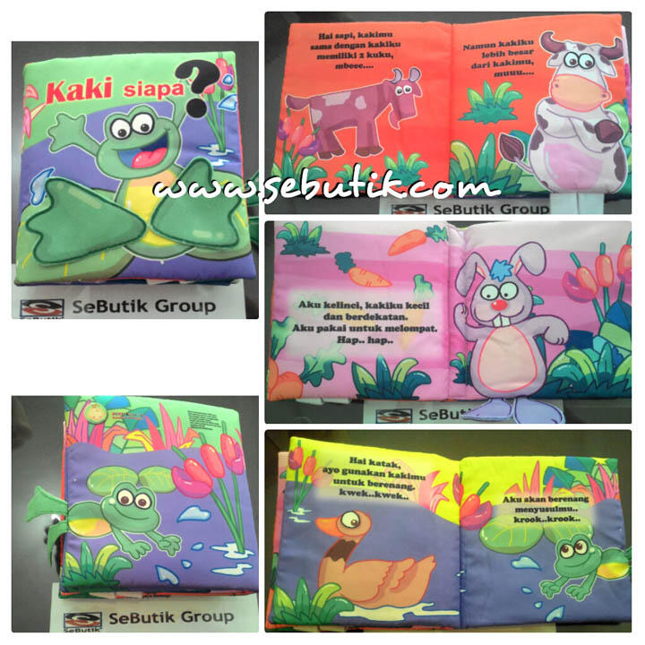 Buku Bantal Bayi Buku Kain Edukatif Group A
