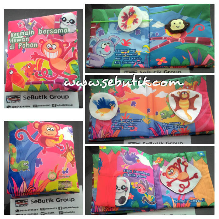 Buku Bantal Bayi Buku Kain Edukatif Group A