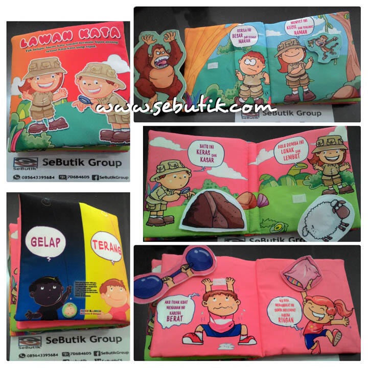 Buku Bantal Bayi Buku Kain Edukatif Group A