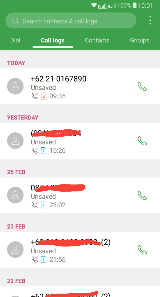 Telepon Aneh Dari +6221 0167890